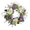 Nearly Natural; 24'' White & Purple Hydrangea with Berry Wreath; Category:Spring Floral Wreaths; Image:2